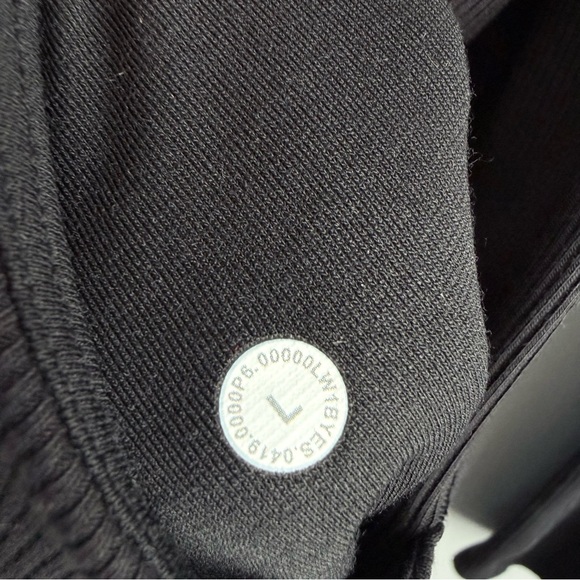 Lululemon Om and On Dress Black L Long Sleeve Midi Sheath Thumbholes Pockets - Picture 10 of 16